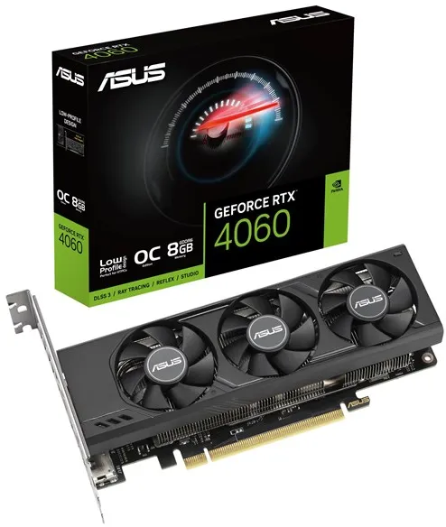 ASUS GeForce RTX 4060 Low Profile OC - 8GB GDDR6 RAM - Grafikkort