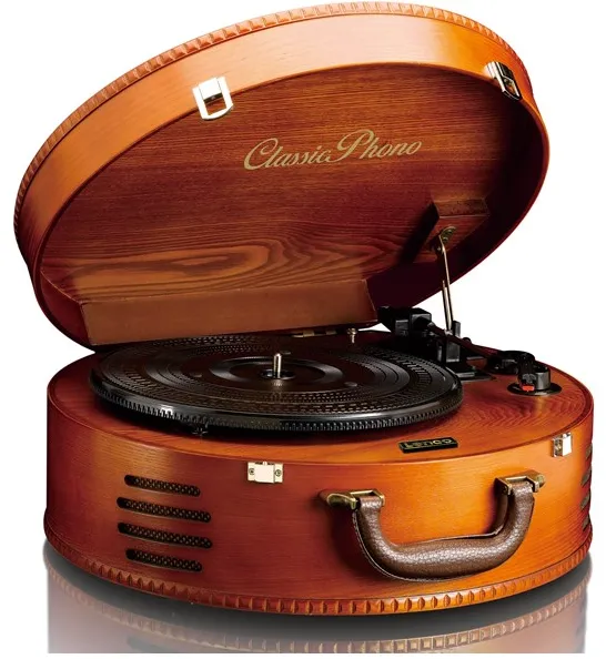 CLASSIC PHONO TT-34 - Wooden Turntable with USB Connection - Platespiller Brun